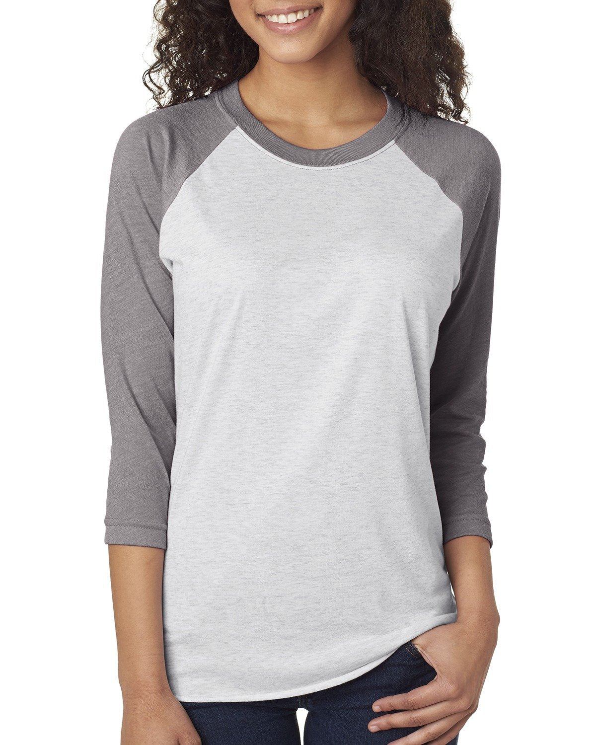 NEXT LEVEL APPAREL Unisex Triblend 3/4-Sleeve Raglan
