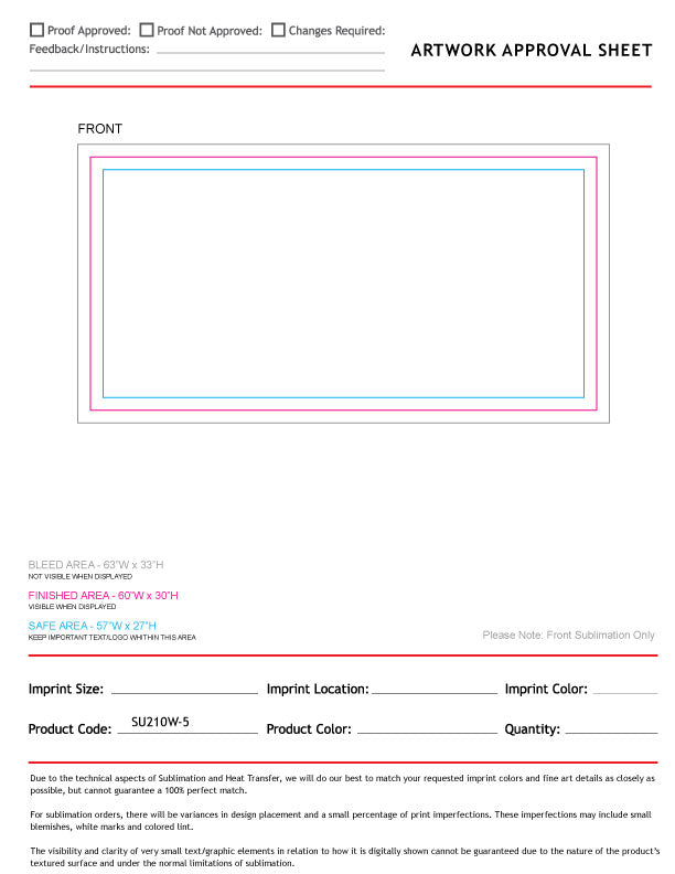 Absorbent Microfiber Dri-Lite Terry Branding Towel, 30x60, Sublimated Edge to Edge 1 side