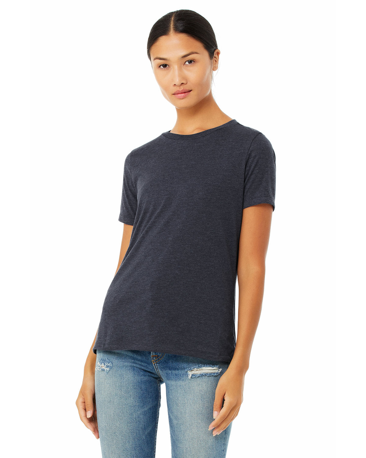 BELLA+CANVAS Ladies' Relaxed Heather CVC Short-Sleeve T-Shirt