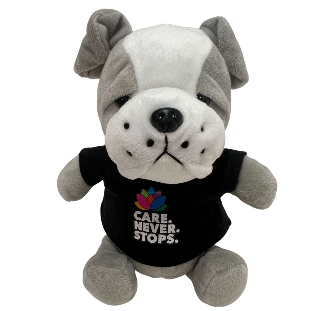 6" Mini Me Gray Brooklyn Bulldog w/T-Shirt