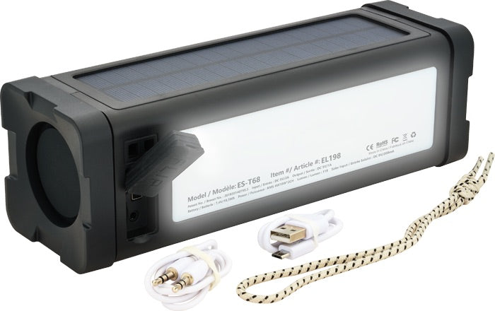 20W Solar IPX7 Bluetooth® Speaker/Power Bank