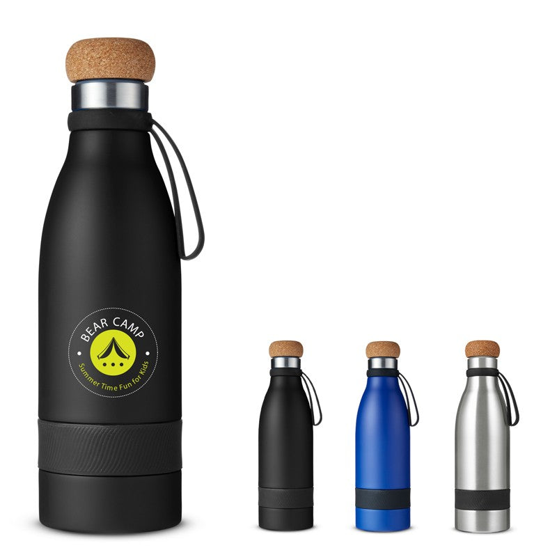 19 Oz. Double Wall Vacuum Bottle w/Cork Lid