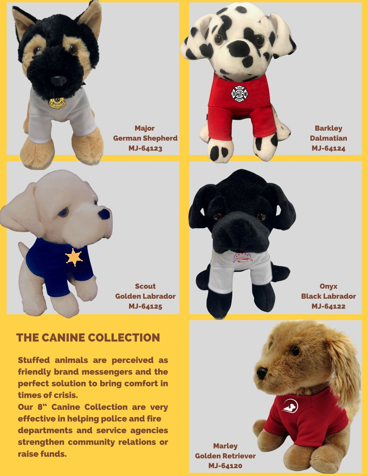 Scout 8" Yellow Labrador Plush Dog Canine Collection