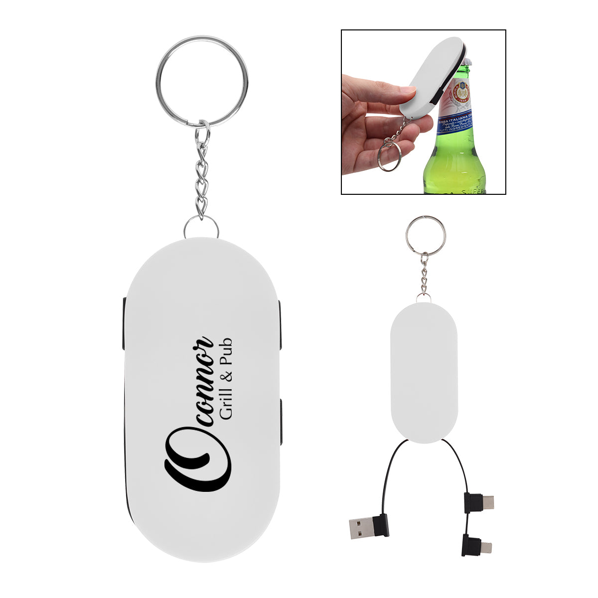 Hideaway 3-in-1 Charging Cable & Bottle Opener