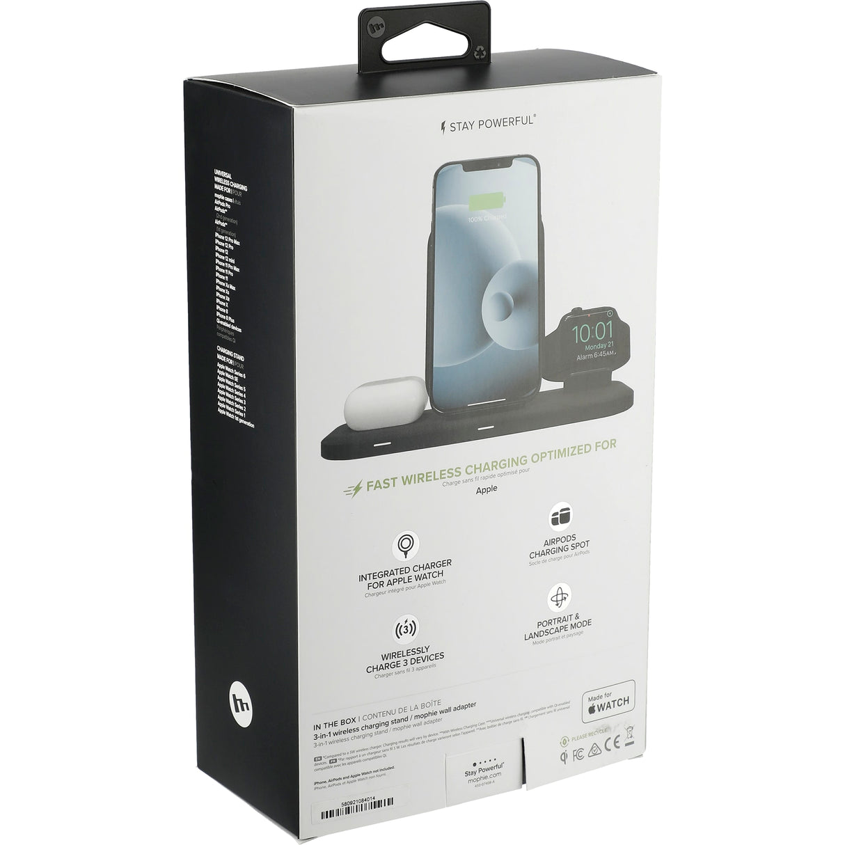mophie® 3-in-1 Wireless Charging Stand