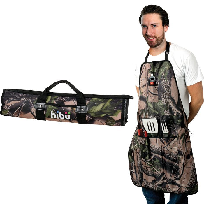Camo 5 Piece BBQ Apron Set