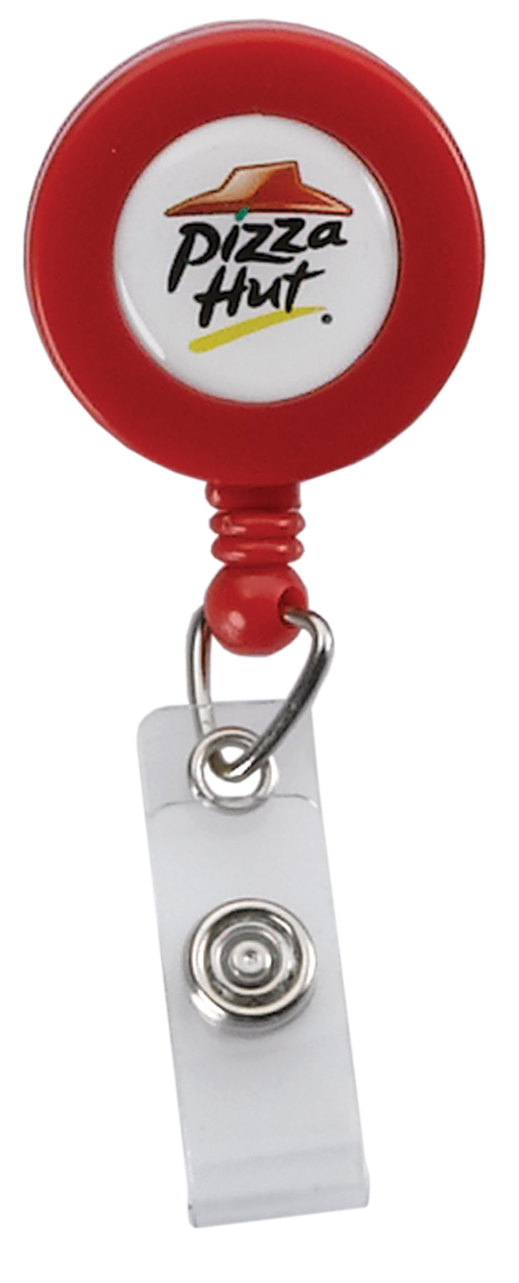 Retractable Round Badge Reel w/Belt Clip