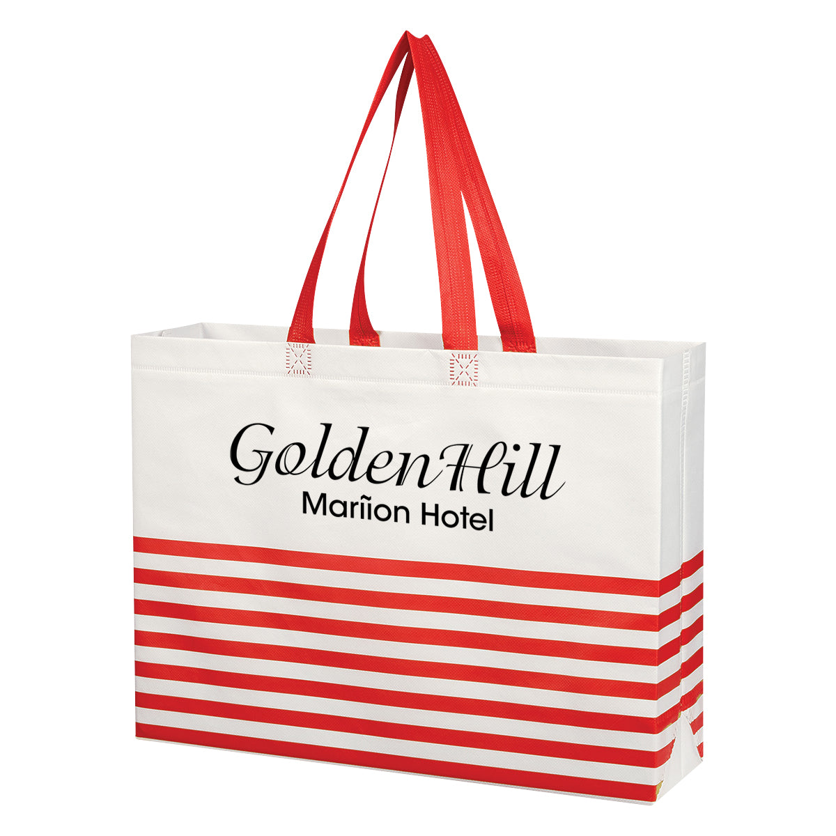 Non-woven Horizontal Stripe Tote Bag