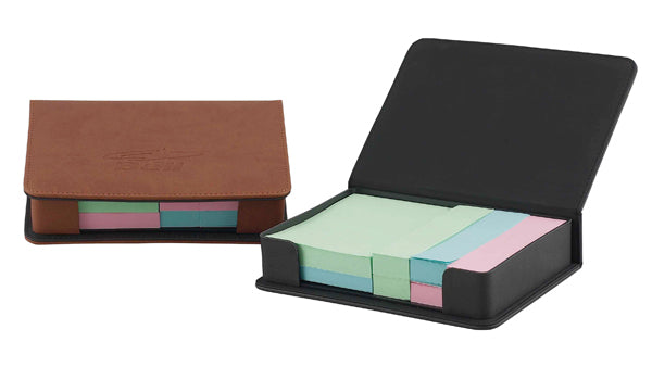 Sticky Note Holder tan simuleather