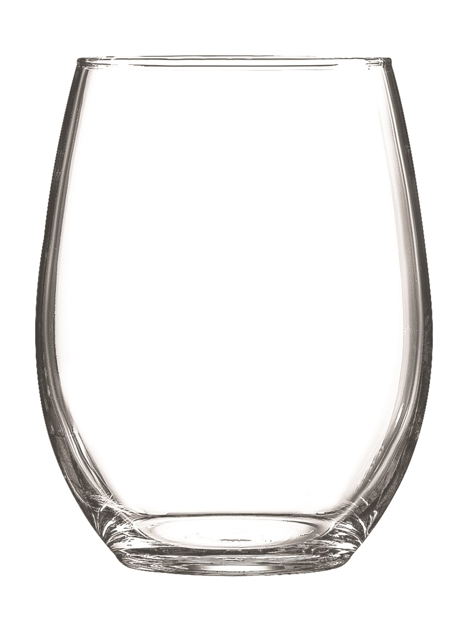 ~Veranda 17oz stemless wine S/2 in Mystique gift box