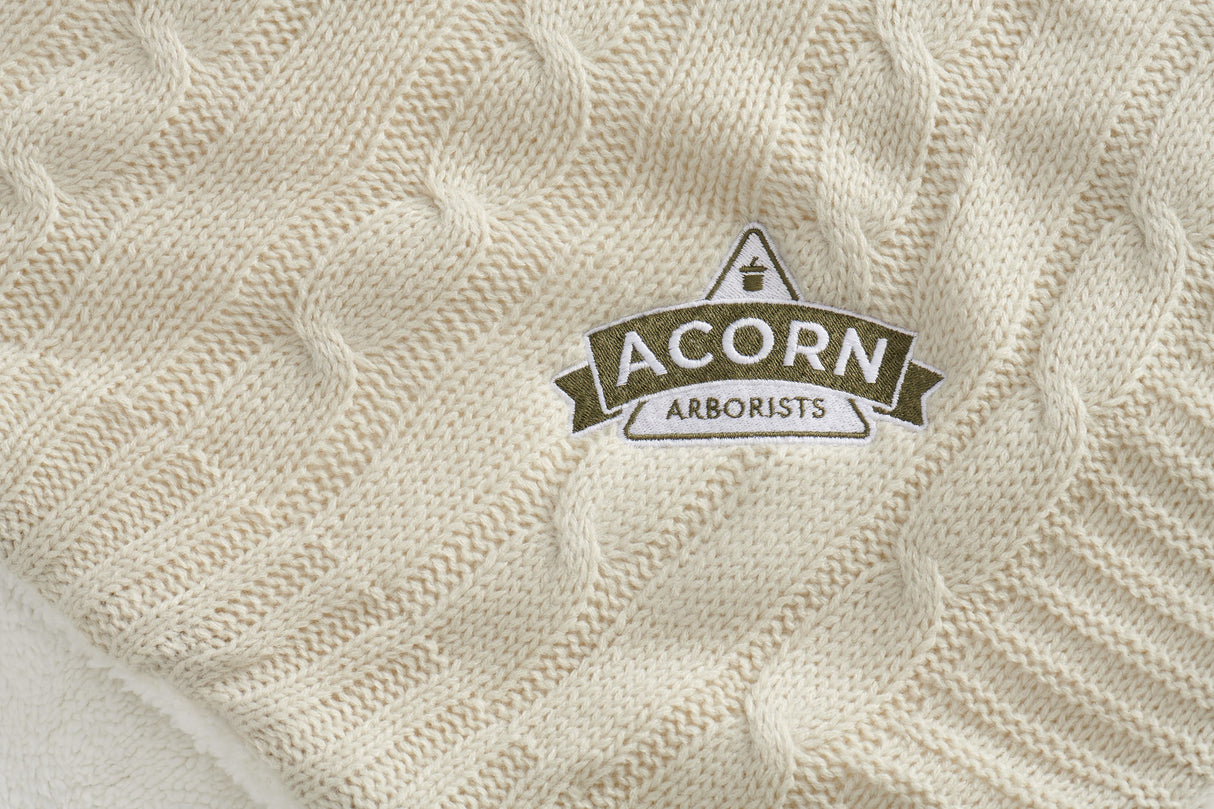 Field & Co.® Cable Knit Sherpa Blanket