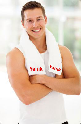 100% Cotton Velour Fitness Towel 12x44