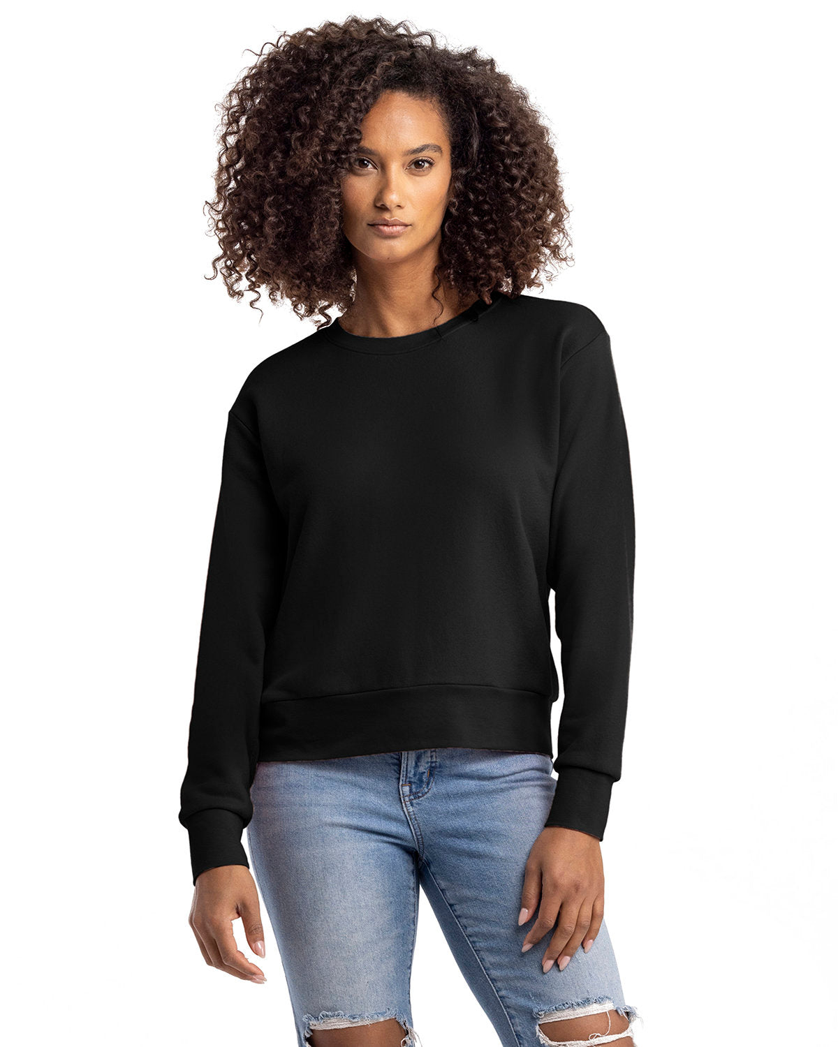 NEXT LEVEL APPAREL Ladies' Laguna Sueded Sweatshirt