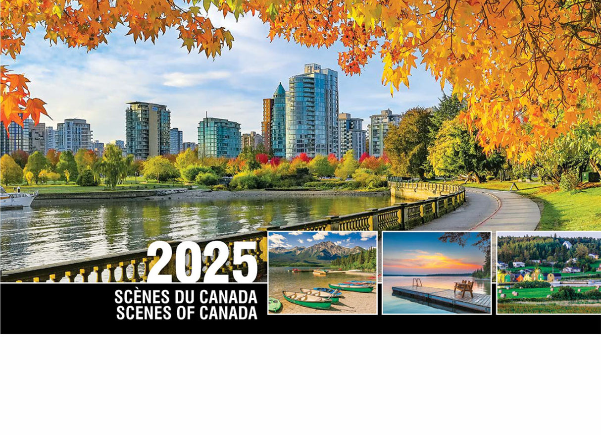 Scenes of Canada (English/French) Desk Tent Calendar