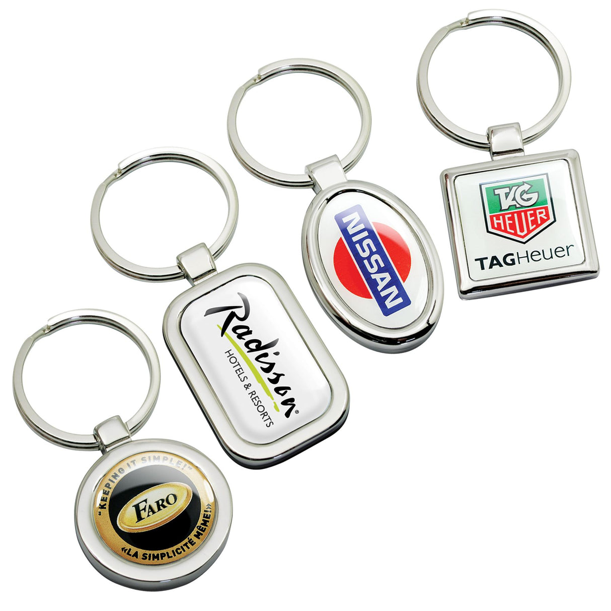 Platinum Series Oval Key Chain w/Digi-Cal (SOS Line)