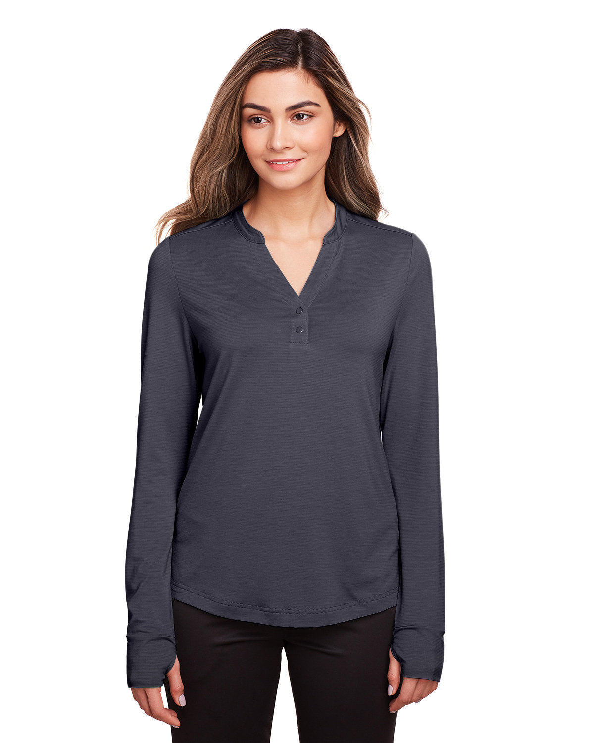 NORTH END Ladies' JAQ Snap-Up Stretch Performance Pullover