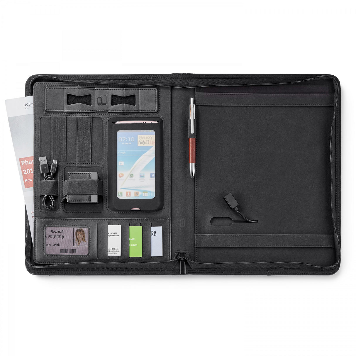 FABRIZIO 5,000 mAh POWER BANK ZIP PORTFOLIO INCLUDES UL CERTIFIED BATTERY