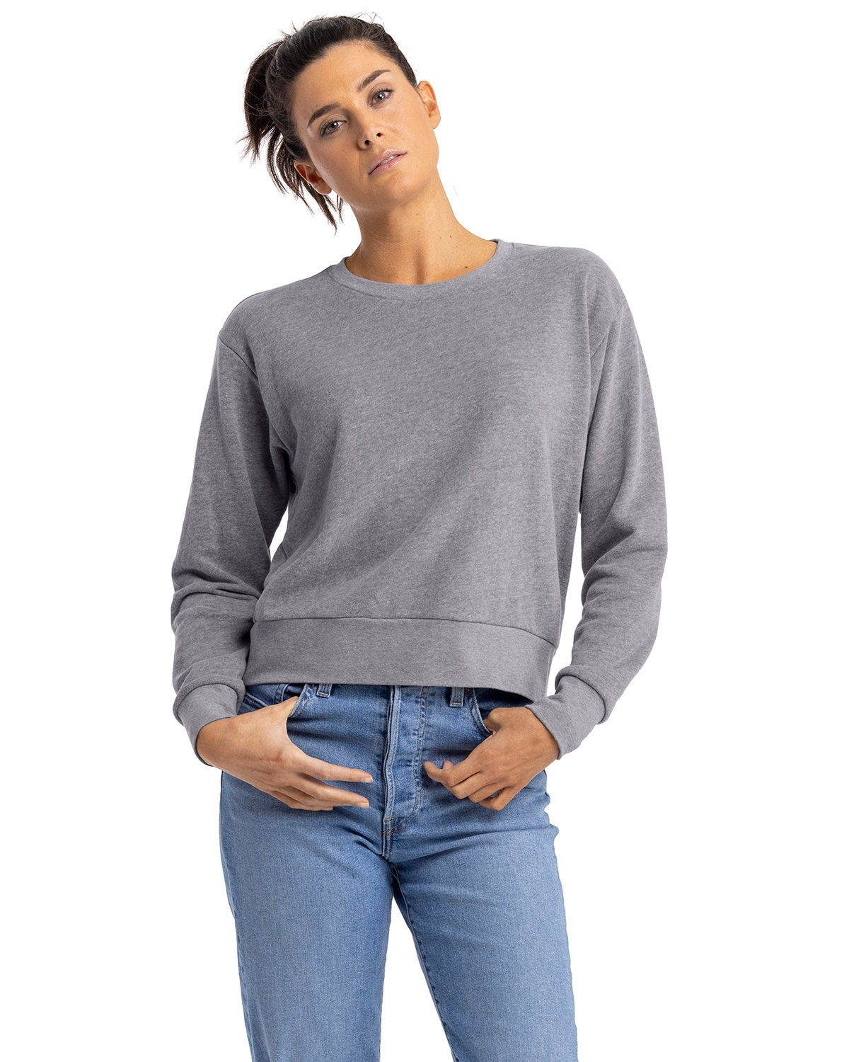 NEXT LEVEL APPAREL Ladies' Laguna Sueded Sweatshirt