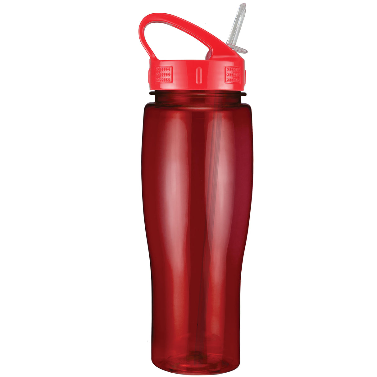 24 Oz. Contour Translucent Bottle w/ Sport Sip Lid and Straw