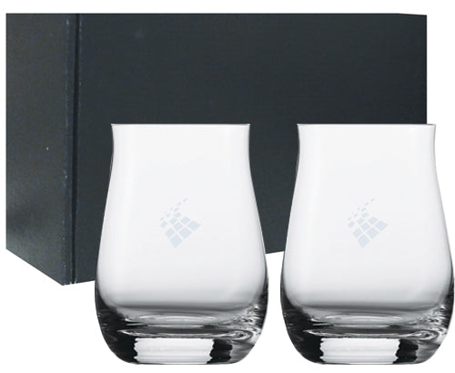 ~Spiegleau Single Barrel Bourbon 12oz crystal set of 2 in an Onyx gift box