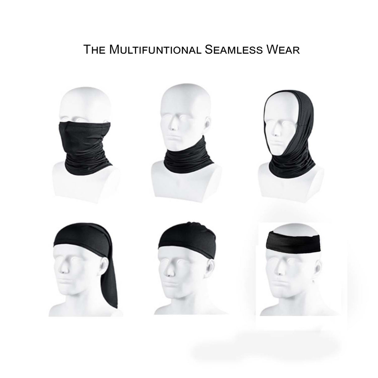 Full color Transfer Multifunction Tubular Neck Gaiter (In stock, Fast production)