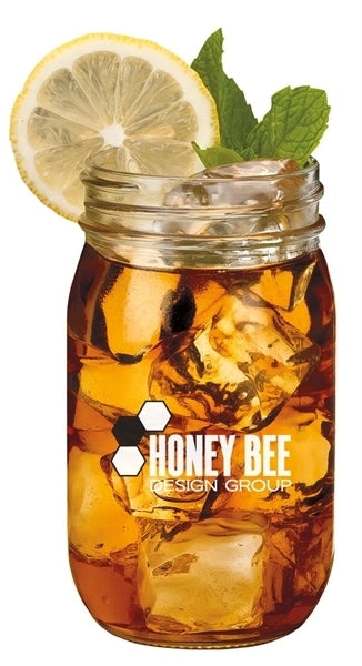 Warwick, 16oz clear glass mason jar