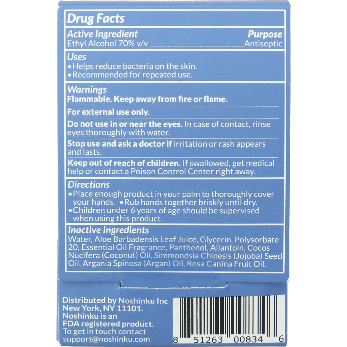 Noshinku Refillable Pocket Hand Sanitizer 0.6oz