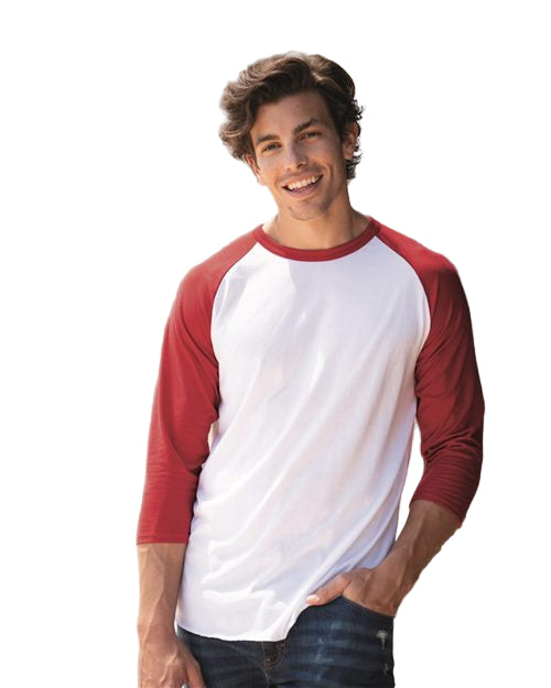 JERZEES Premium Blend Ringspun Three-Quarter Sleeve Raglan Baseball T-Shirt