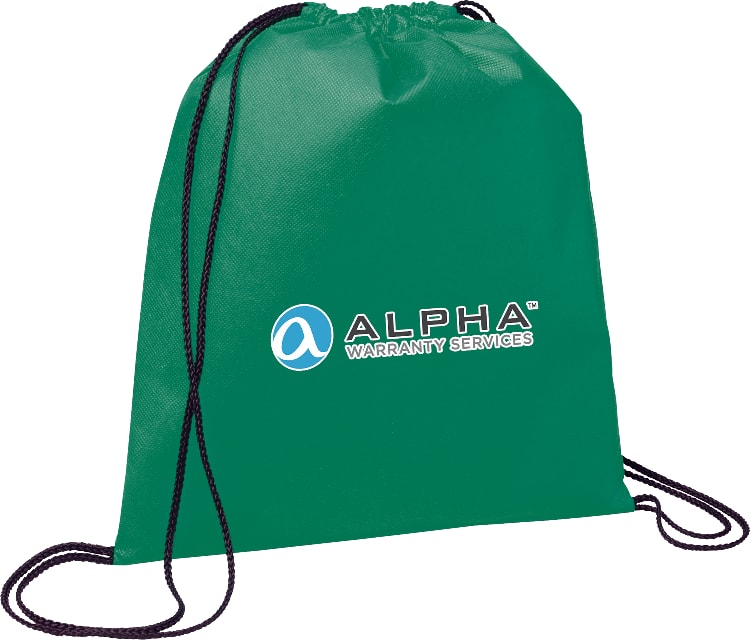 Evergreen Non-Woven Drawstring Bag