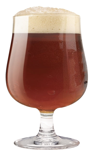 Belgium Craft 15.75oz clear footed glass