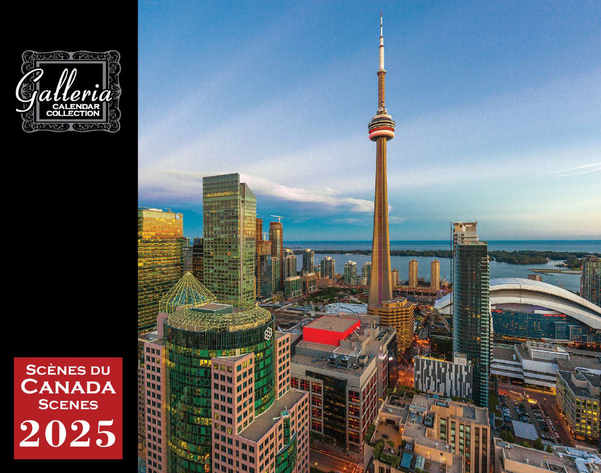 Galleria Wall Calendar 2025 Scenes of Canada (English/French)