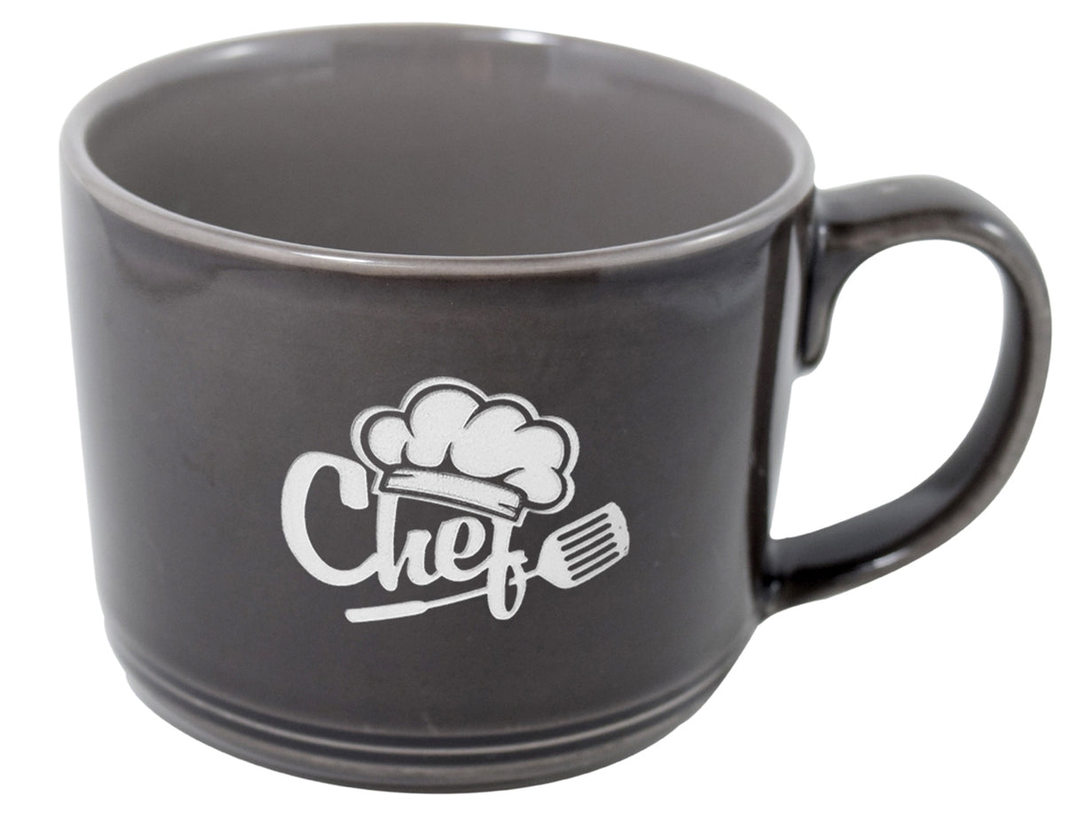 Nina 12oz smoke mug in a Ripple gift box - Etched