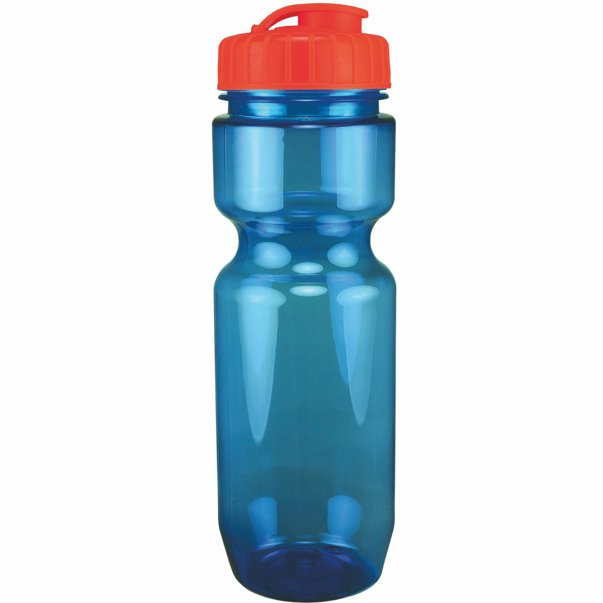 22 Oz. Translucent Bike Bottle w/ Flip Top Lid