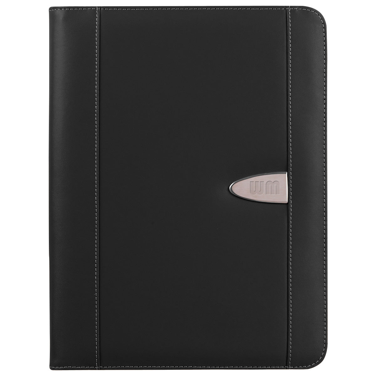 Eclipse Bonded Leather Zippered Portfolio With Calculator