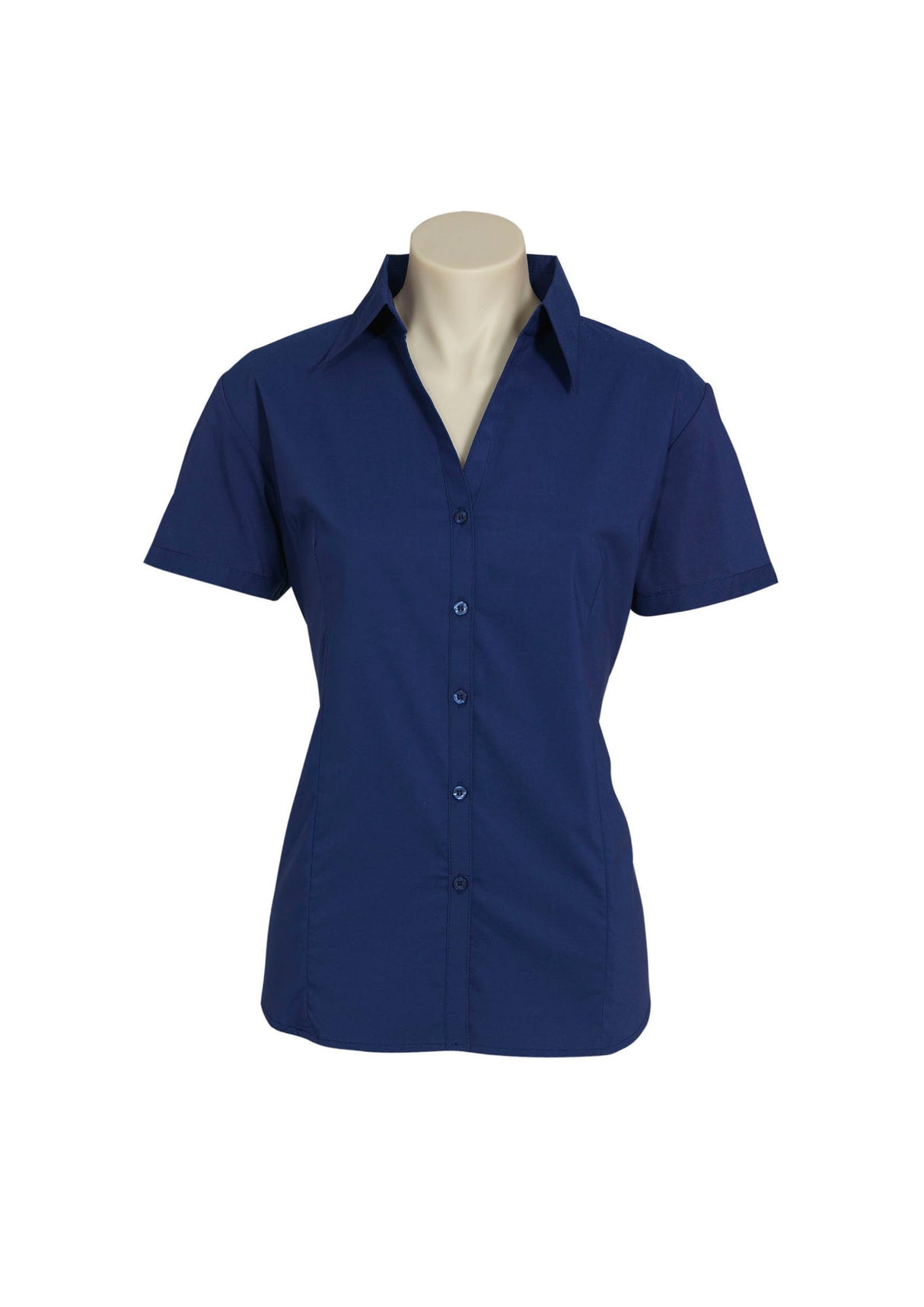 Metro Cotton-Rich Ladies' Short Sleeve Stretch Shirt