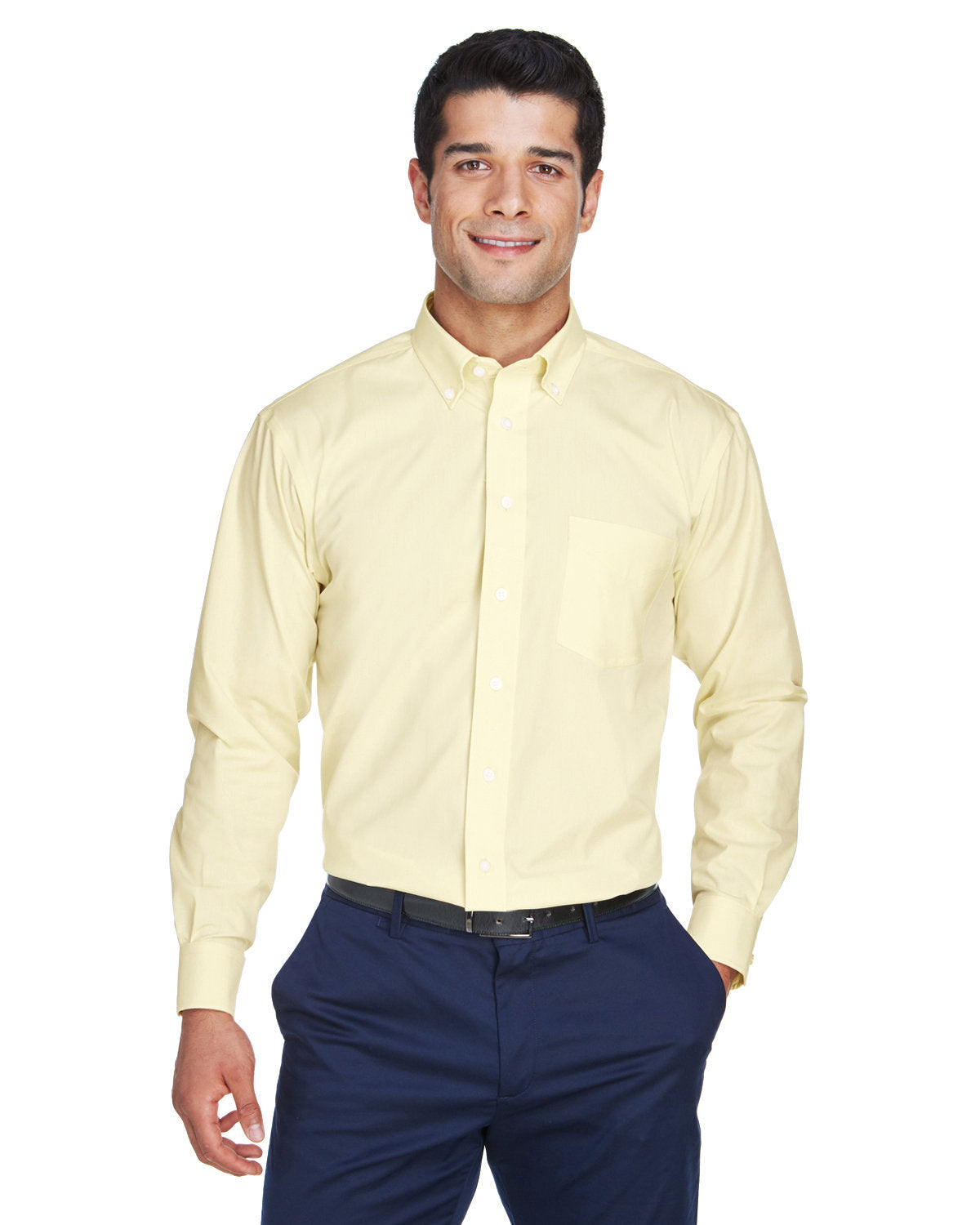 Devon and Jones Men's Crown Collection® Solid Oxford Woven Shirt