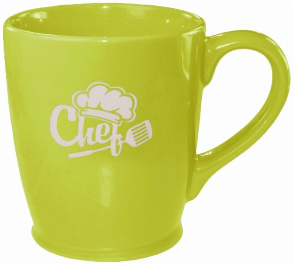 Kona 16oz green mug - Etched