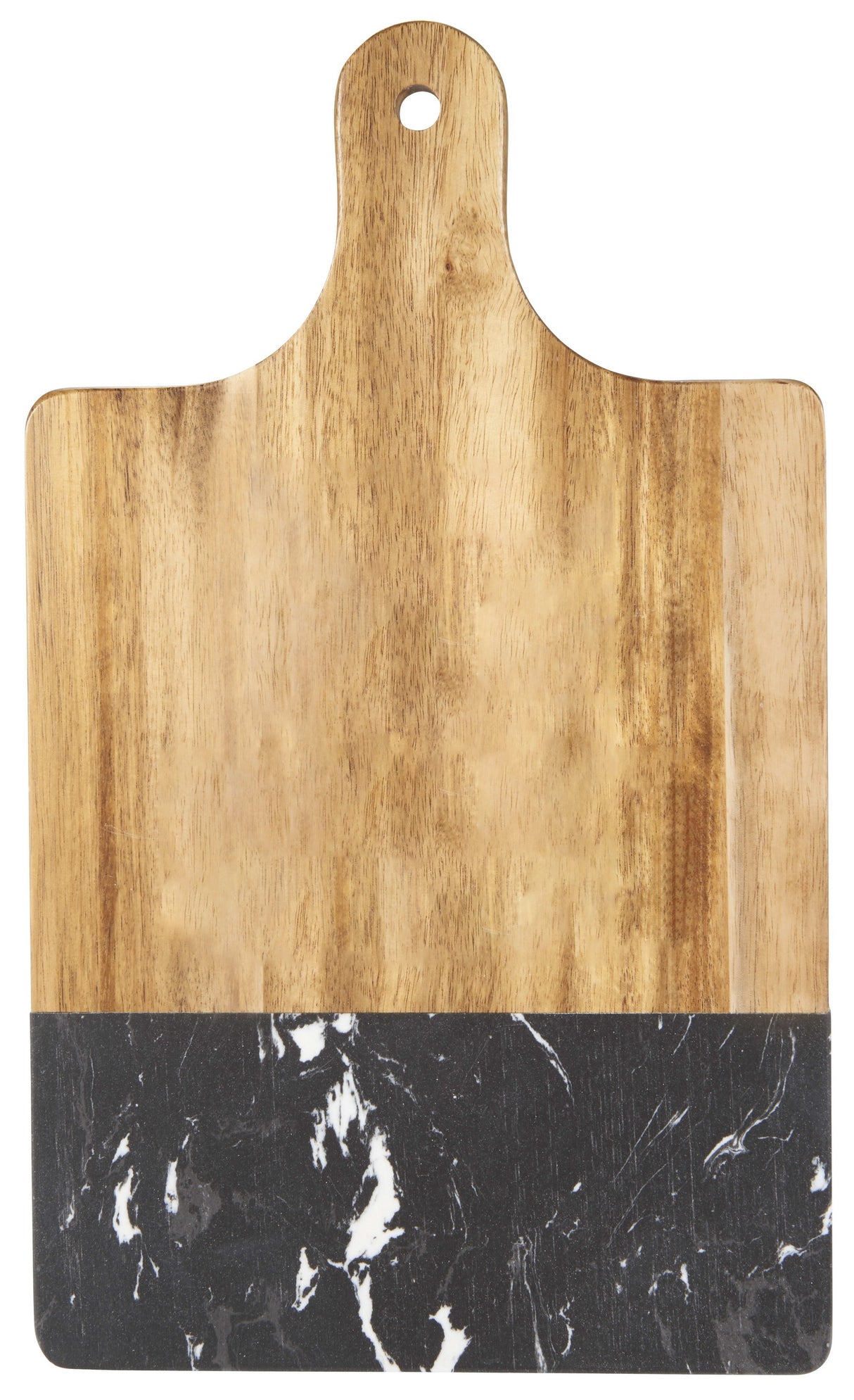 Black Marble and Wood Cutting Board
