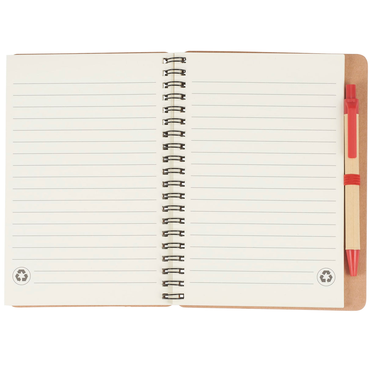 5" x 7" Eco Spiral Notebook with Pen