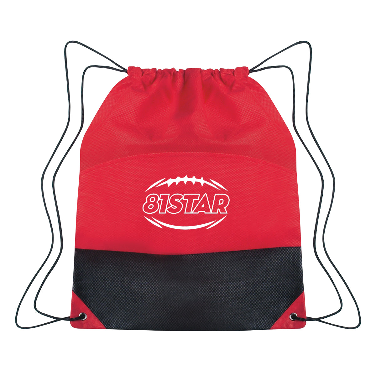 Non-woven Two-tone Drawstring Sports Pack