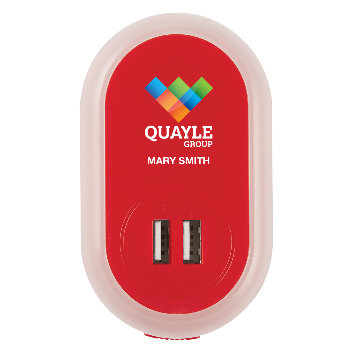 Ul Listed Nightlight A/c Adapter With Dual Usb Ports