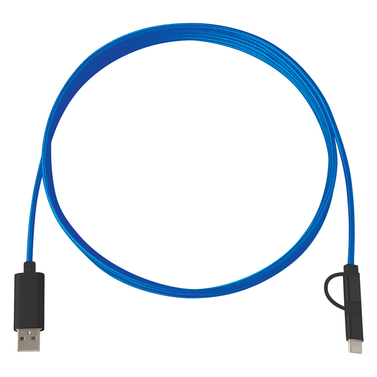 3-in-1 10 Ft. Braided Charging Cable