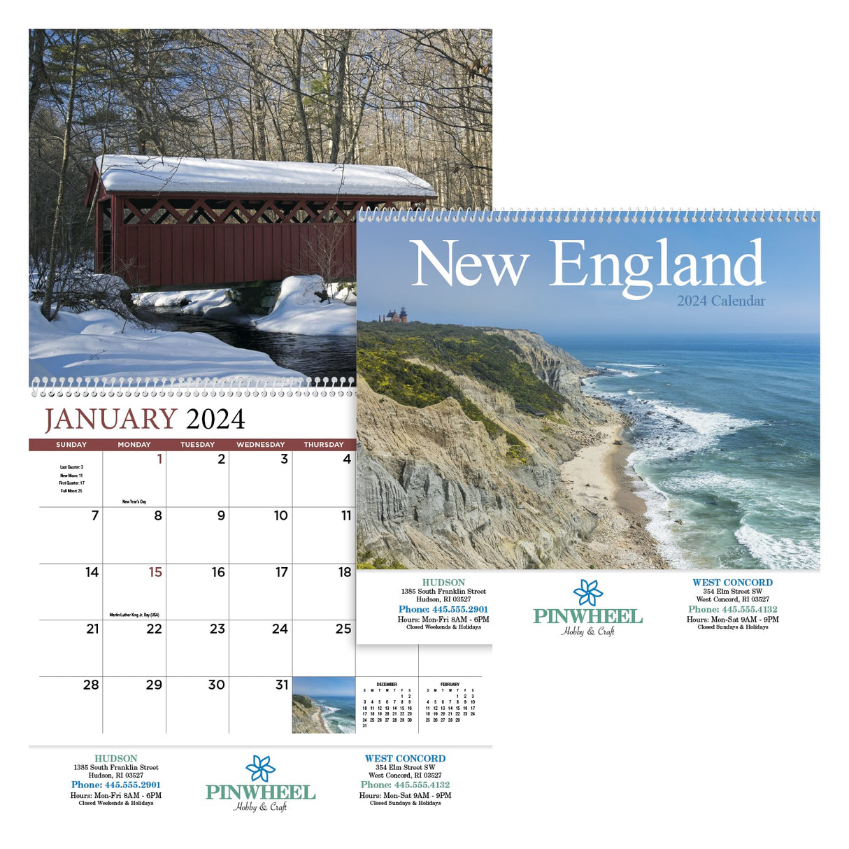 New England Appointment Calendar - Spiral