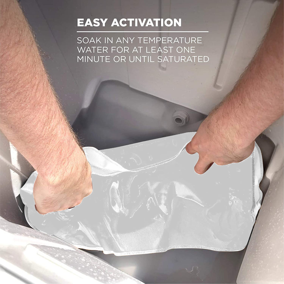 24 Hr Express Ship - Colored Cooling Towel, 12"x40", Edge to Edge sublimation 2 sides