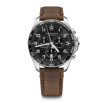 FieldForce Classic Chronograph Watch w/Black Dial