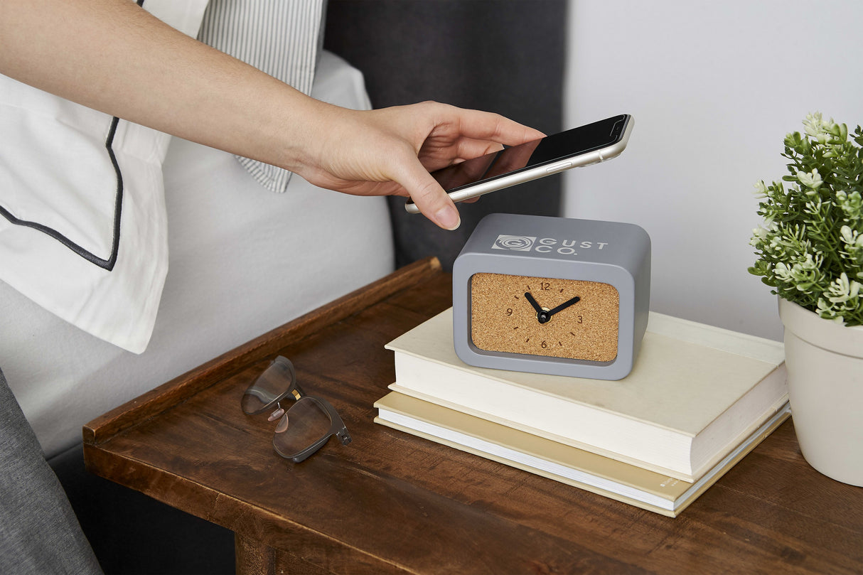 Set in Stone Wireless Charging Desk Clock