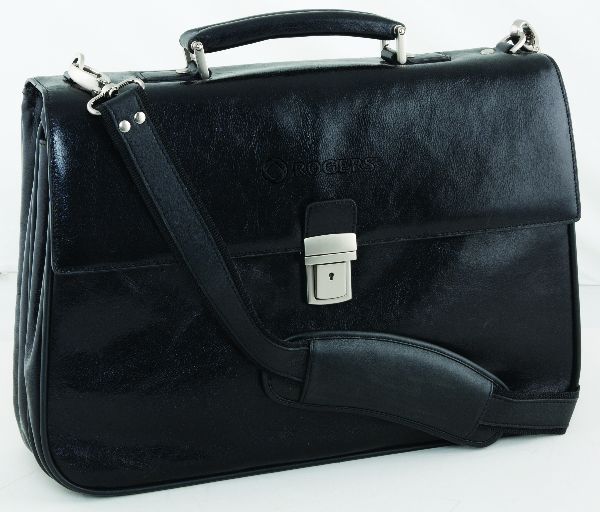 Executive Leather Briefcase black
