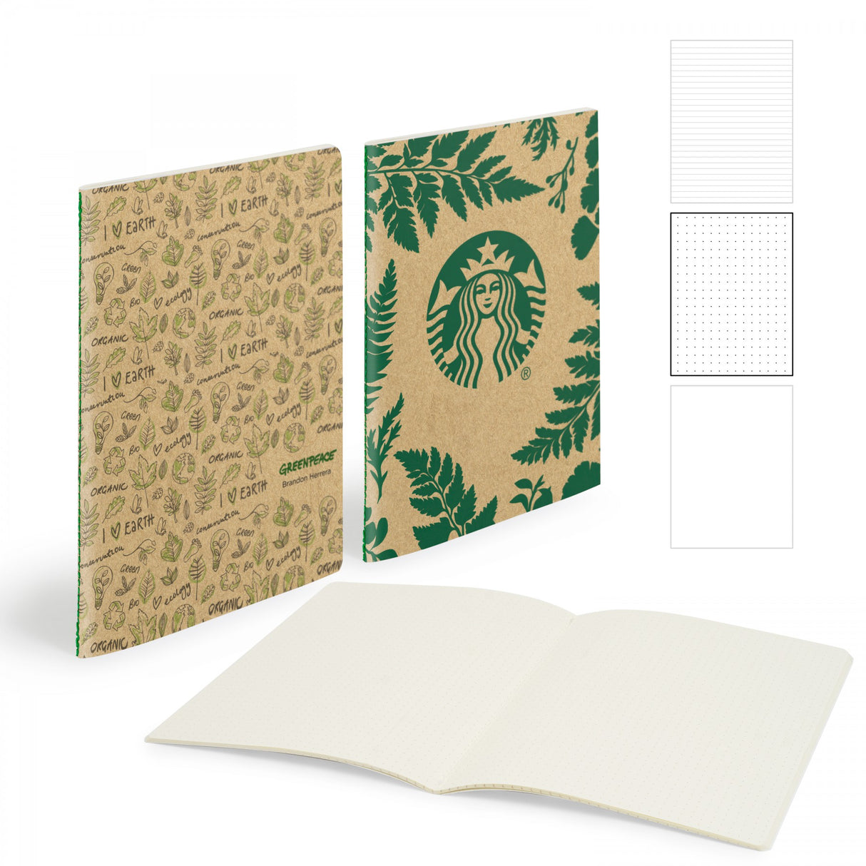 Medio Centre Sewn Notebook 5" X 7" With 56 Pages