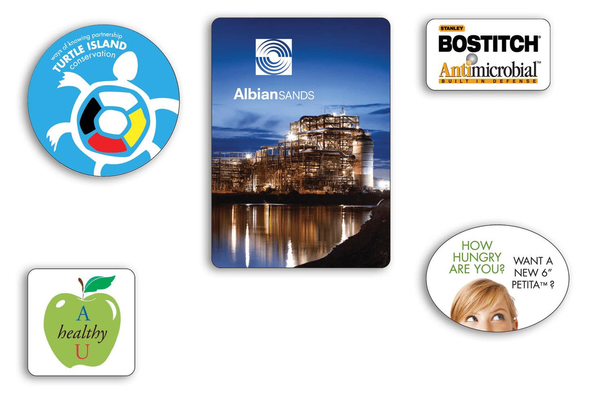 White Poly Roll Stickers