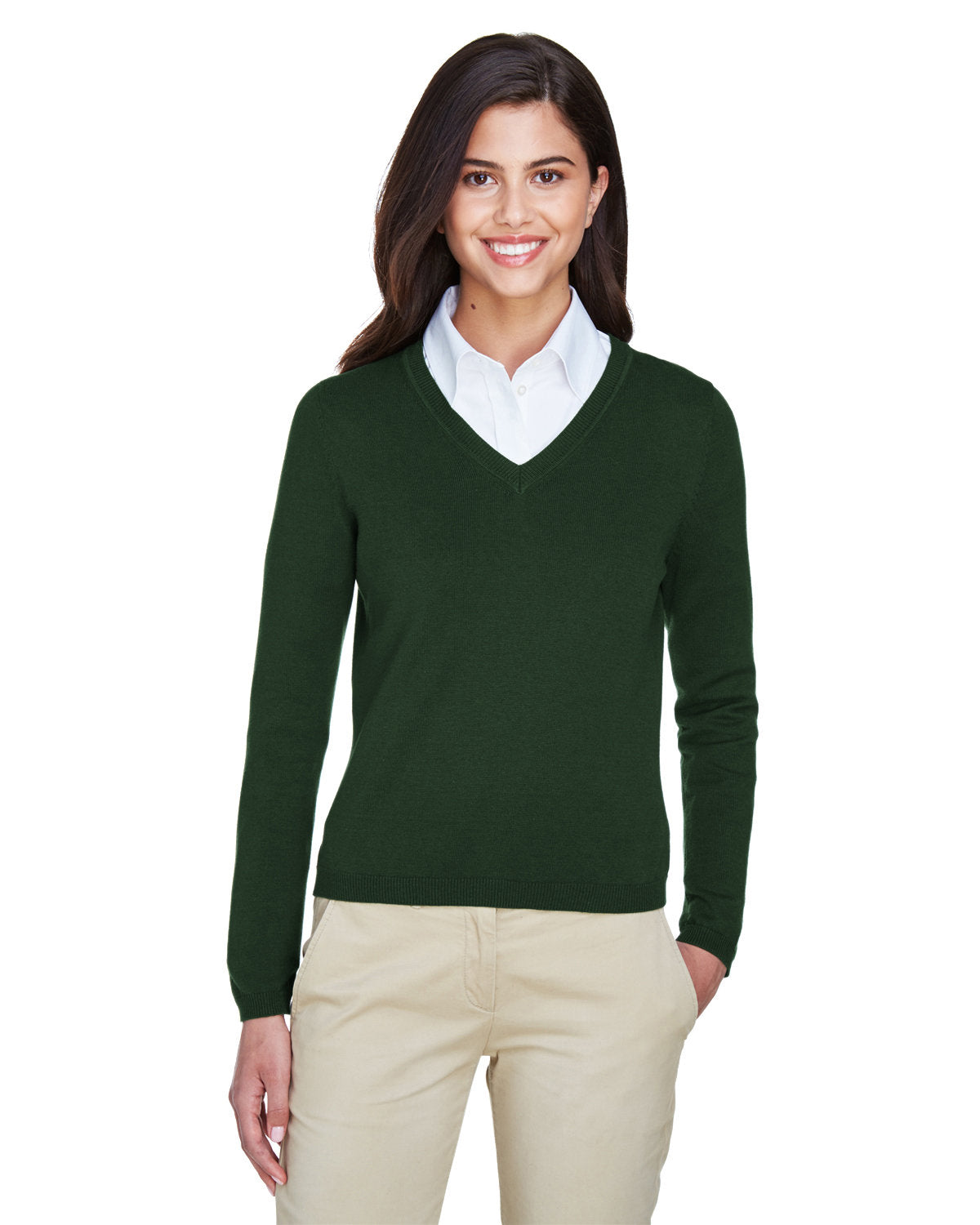 DEVON AND JONES Ladies' V-Neck Sweater